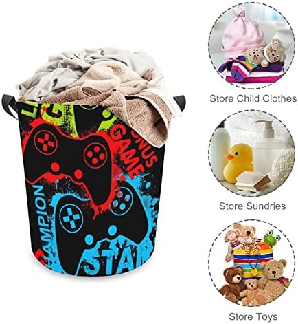 Red Game Joystick Collapsible Laundry Baskets