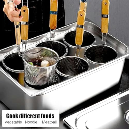 UNbit 6 Holes Pasta Cooker Set Stainless Steel