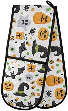 Halloween Skull Connected Oven Mitts