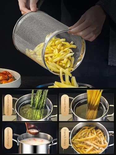 Bingwang 5L Pasta Pot with Glass Lid and Removable Basket