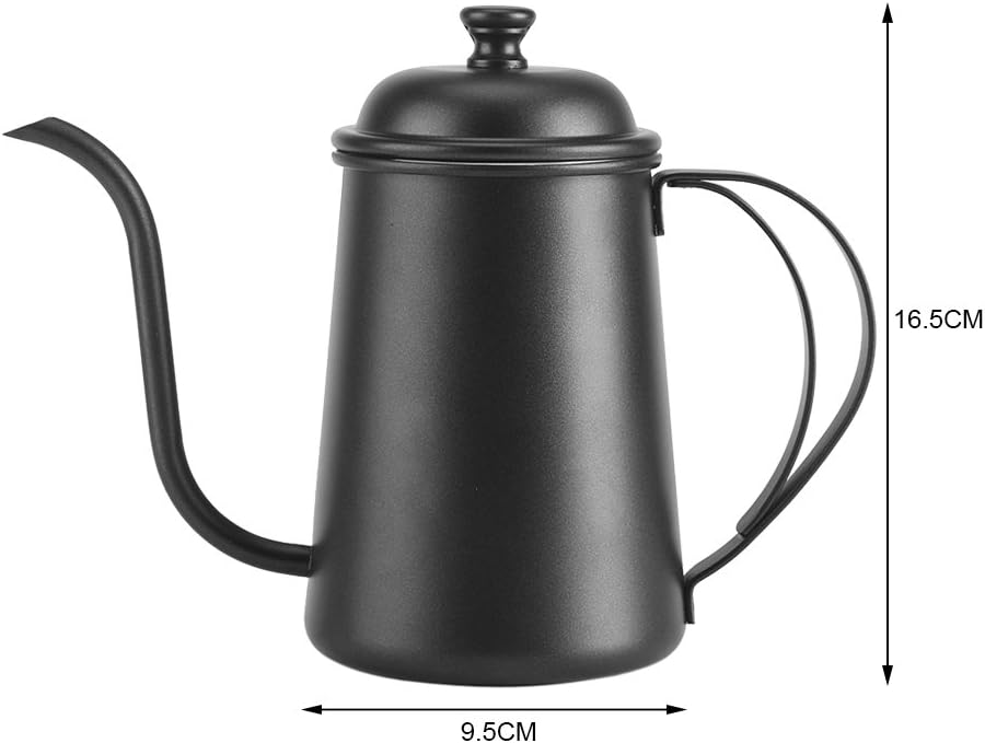 Stainless Steel Gooseneck Kettle 650ml for Coffee More