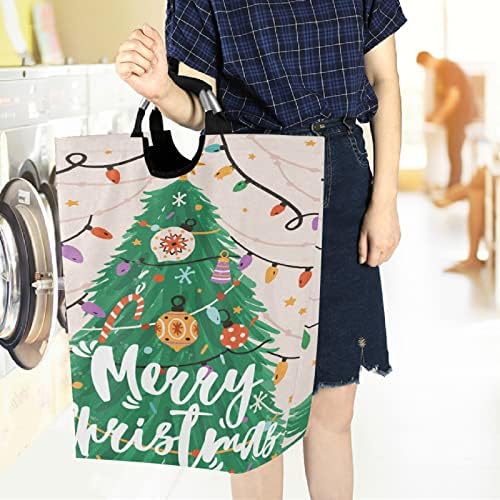 Merry Christmas Water-Resistant Oxford Cloth Storage Baskets