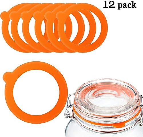 MIRACLE BLACK Silicone Silicone Gaskets for Mason Jars