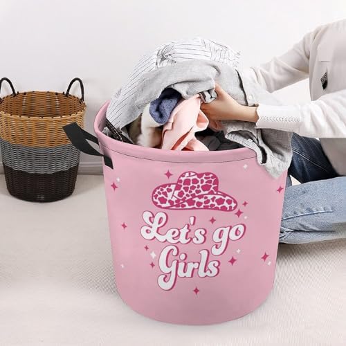 Pink West Kids Laundry Hamper