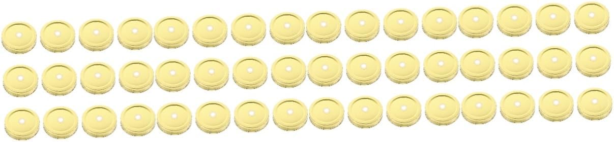 48-Piece Set of Reusable Mason Jar Lids with Straw Holes