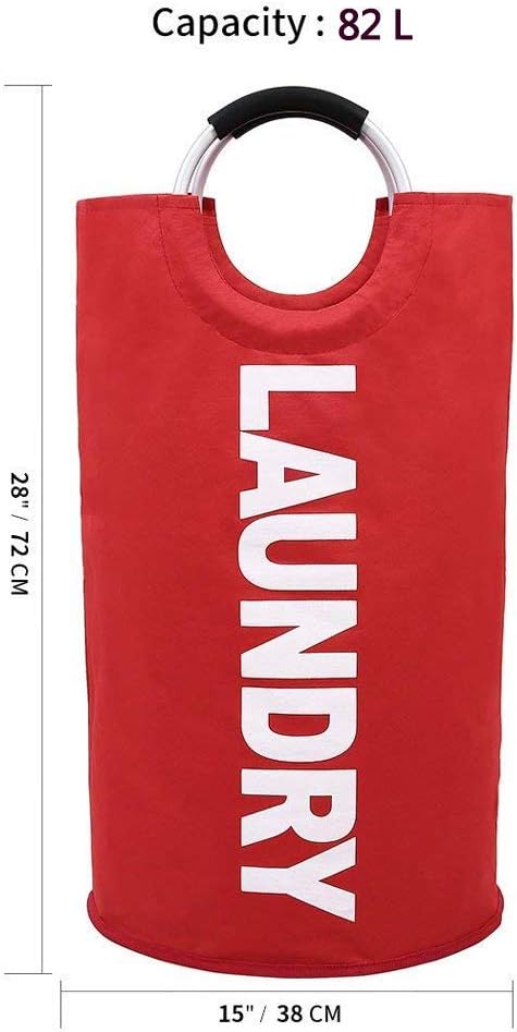 WZ Geanmoki 82L Laundry Basket Red Foldable