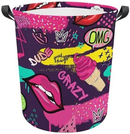Collapsible Ice Cream Laundry Hamper