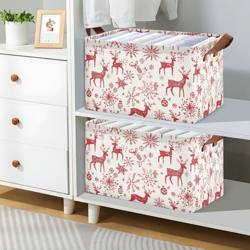 Christmas Reindeer Storage Bin for Laundry Hamper 169x114x10inch