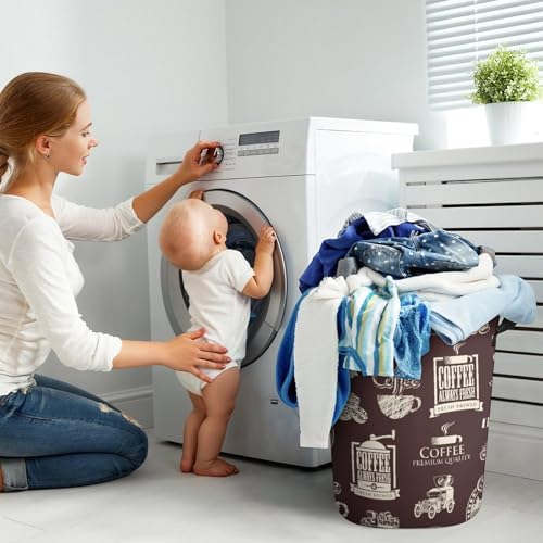 173x138-inch Waterproof Collapse Laundry Hamper for Durable Storage