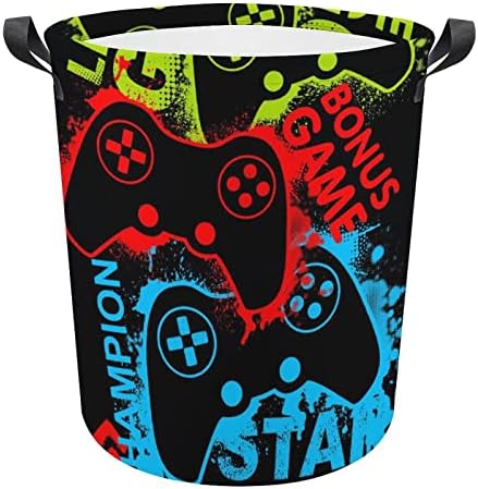 Red Game Joystick Collapsible Laundry Baskets