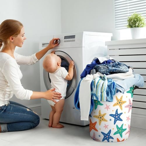 Stylish Starfish Waterproof Laundry Hamper