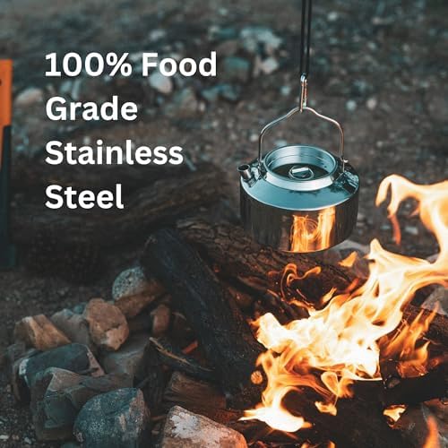 10TO6 Picks Camping Kettle for Efficient Boiling 12L Capacity Stainless Steel