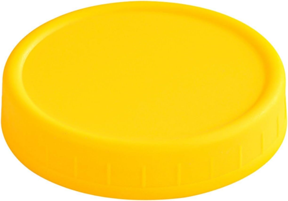 wide-mouth plastic mason jar lid 86mm white ribbed closure one size