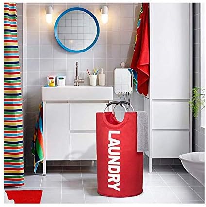 WZ Geanmoki 82L Laundry Basket Red Foldable