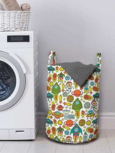 Ambesonne Outer Space Laundry Basket for Laundromats