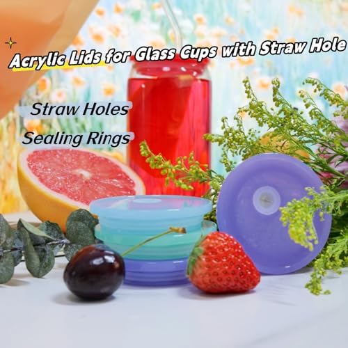 BPA-Free Acrylic Lid for Glass Cup