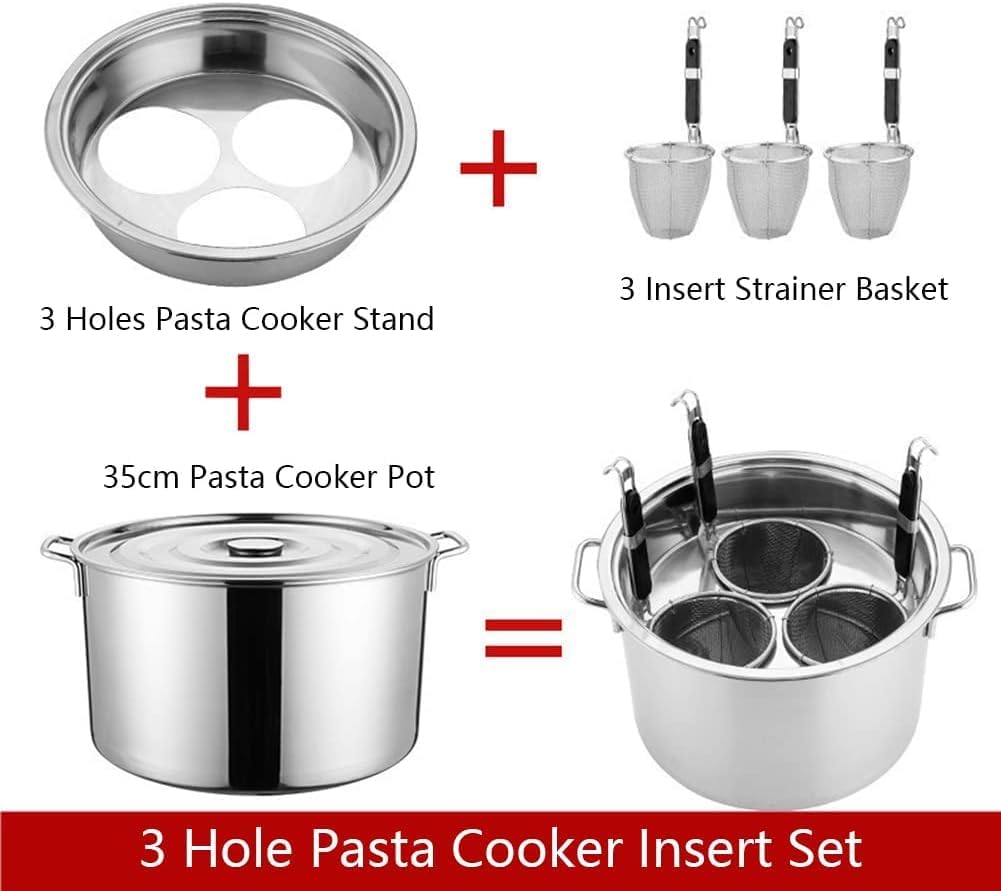 Stainless Steel Multipot Set for Pasta Compulsive