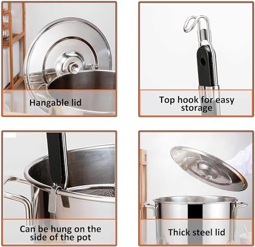 DAOUXIAOSP Pasta Cooker Set with 4 Strainer Baskets