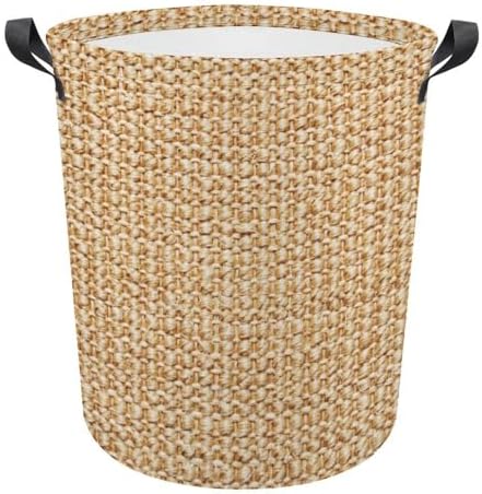 Wicker laundry hamper waterproof foldable for families