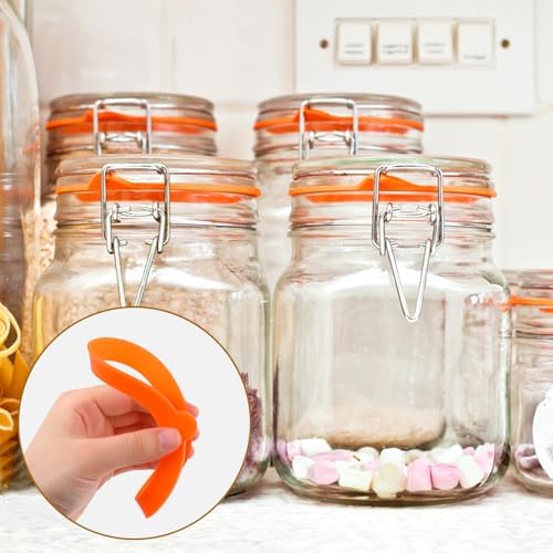 8-Piece Silicone Gasket Canning Rings Replacement Glass Jar Lids