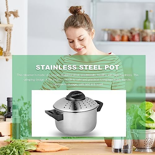 Hemoton Stainless SteelCooking Pot pasta pot Noodles 16CM