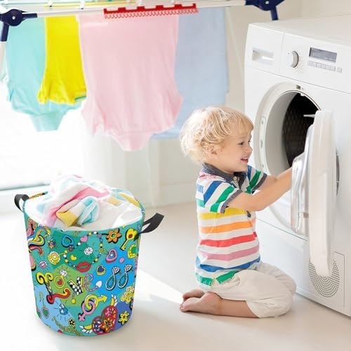 Join Our Retro Family Heart Laundry Hamper