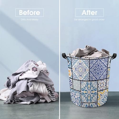 MEIKKO Retro Collapsible Laundry Hmpz with Handle