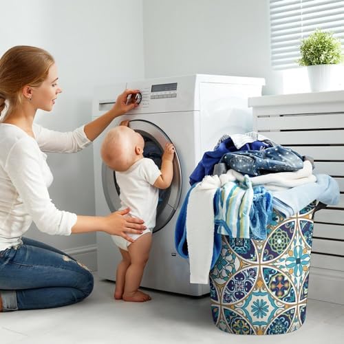 Moroccan Style Compact Laundry Basket