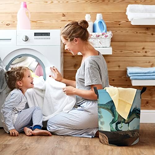Ultra-Durable 3D Spinosaurus Collapsible Laundry Hamper for Boys Girls