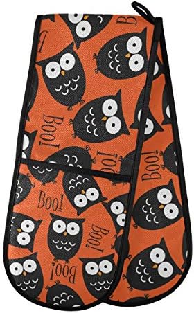 Halloween Owl BOO Double Oven Mitt
