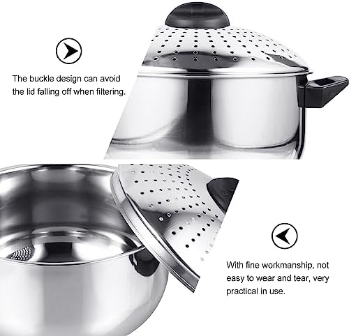 Hemoton Stainless SteelCooking Pot pasta pot Noodles 16CM