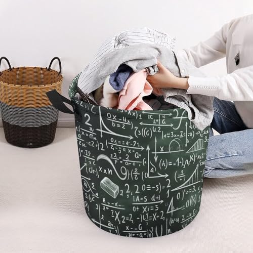 Maths Equation Vintage Collapsible Laundry Basket