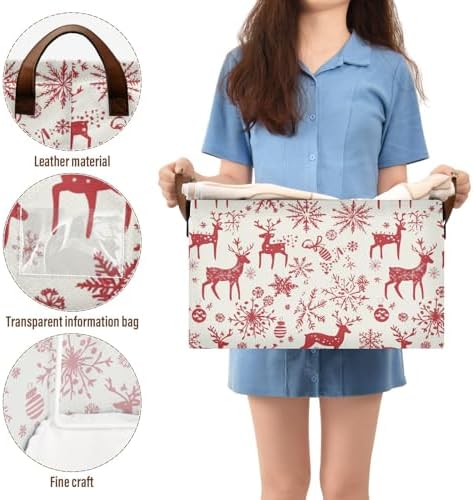 Christmas Reindeer Storage Bin for Laundry Hamper 169x114x10inch