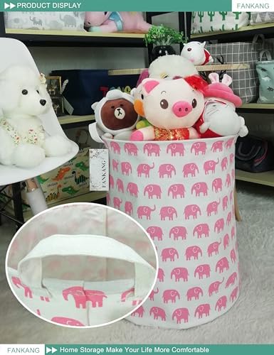 FANKANG Storage Basket Pink Elephant