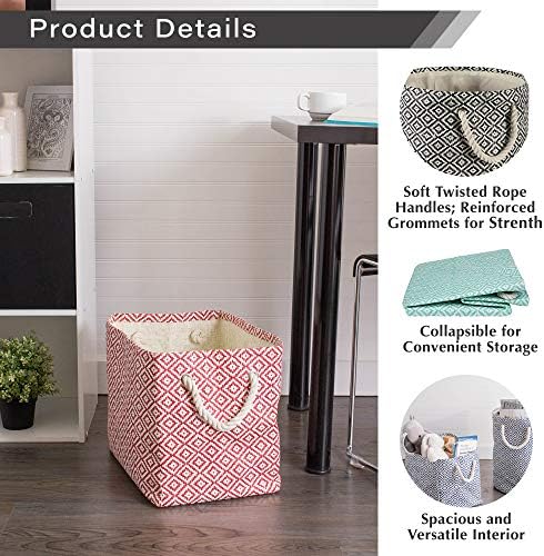 DII Chevron Woven Storage Bin