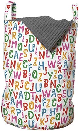 Alphabet Whimsical 13x19-inch Laundry Bag