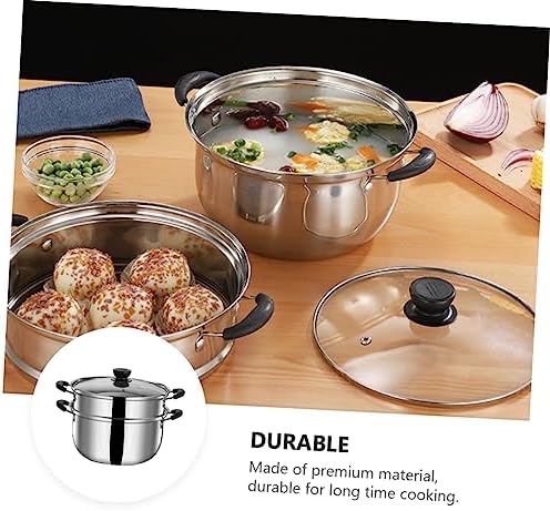 Kichvoe Multifunctional Stainless Steel Steamer Pot with Lid