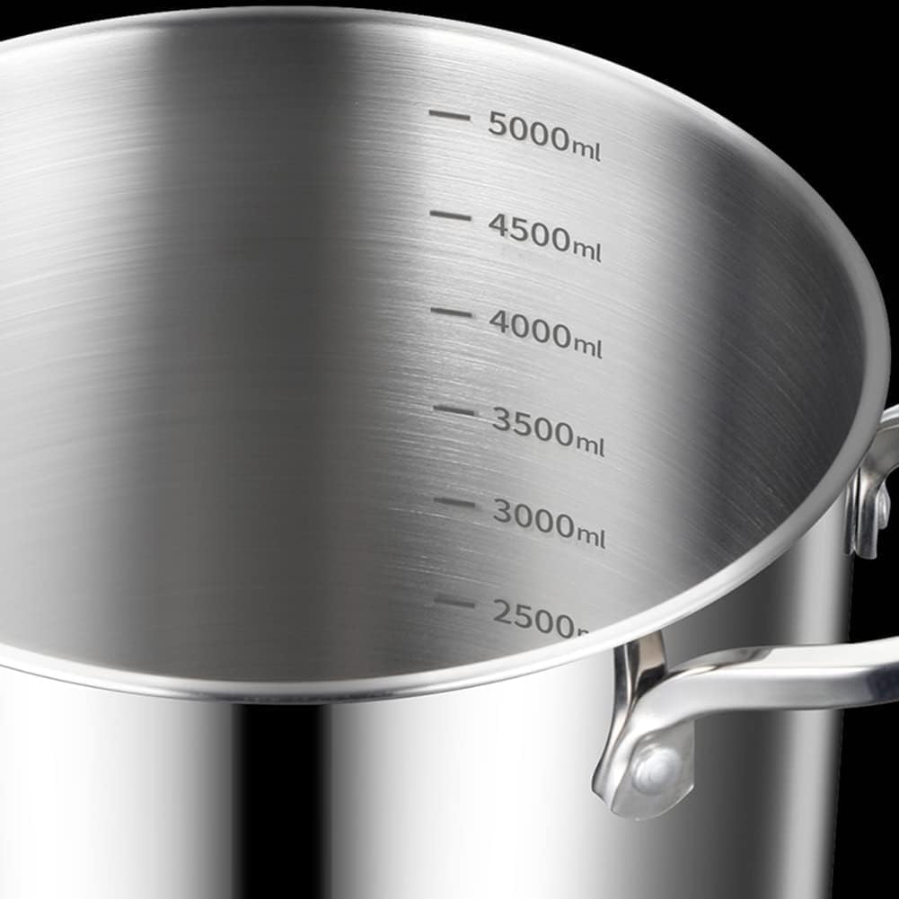 Bingwang 5L Pasta Pot with Glass Lid and Removable Basket
