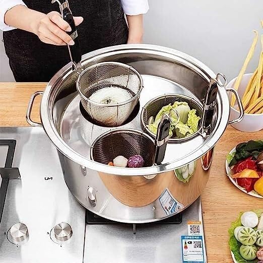 Pasta Pots Set with Divider and Colander