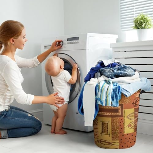 Geometric Pattern Collapsible Laundry Hamper
