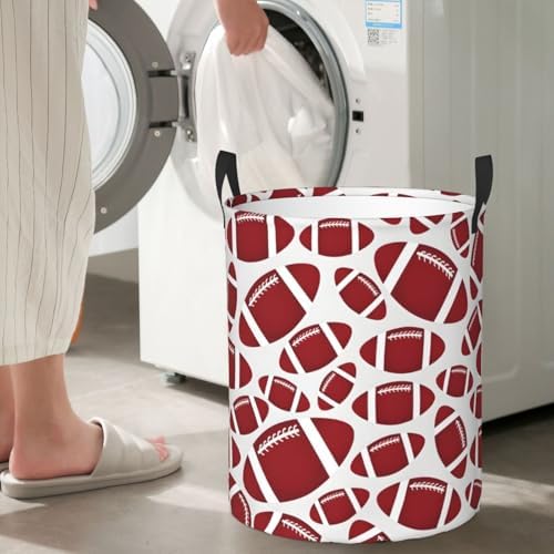 Football-Themed Laundry Hamper for Easy Storage