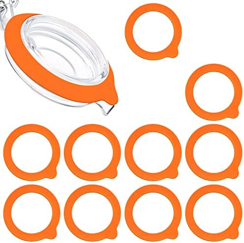 10-Piece Silicone Gasket Set for Canning Jars