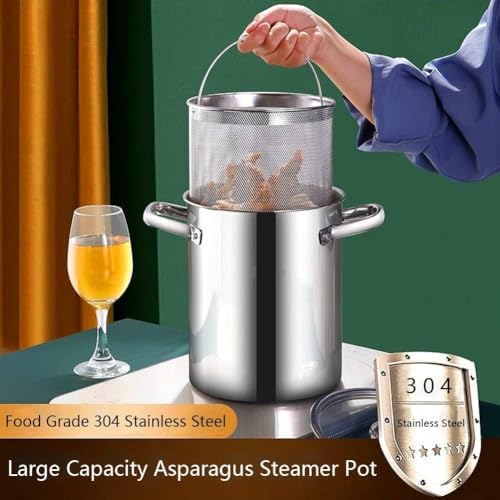 4L Pasta Sequin Steamer Pot for Asparagus and Spaghetti