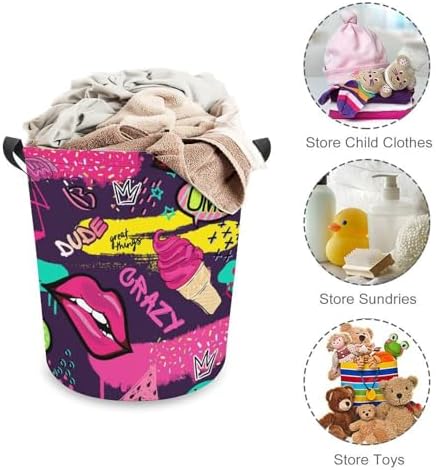 Collapsible Ice Cream Laundry Hamper