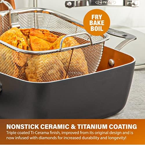 GOTHAM STEEL - 6 Qt Cookware Set