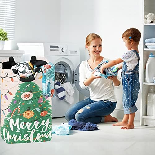 Merry Christmas Water-Resistant Oxford Cloth Storage Baskets