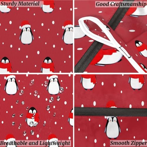 Ioracida Christmas Penguin Hamper - Foldable Portable Durable Laundry Organizer