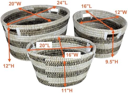 Versatile 3-Piece Laundry Basket Set for Organization