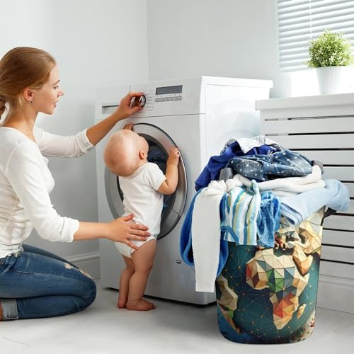 3D Earth Map Ball The Ultimate Collapsible Laundry Hamper