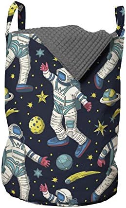 Outer Space Laundry Basket Design by Ambesonne